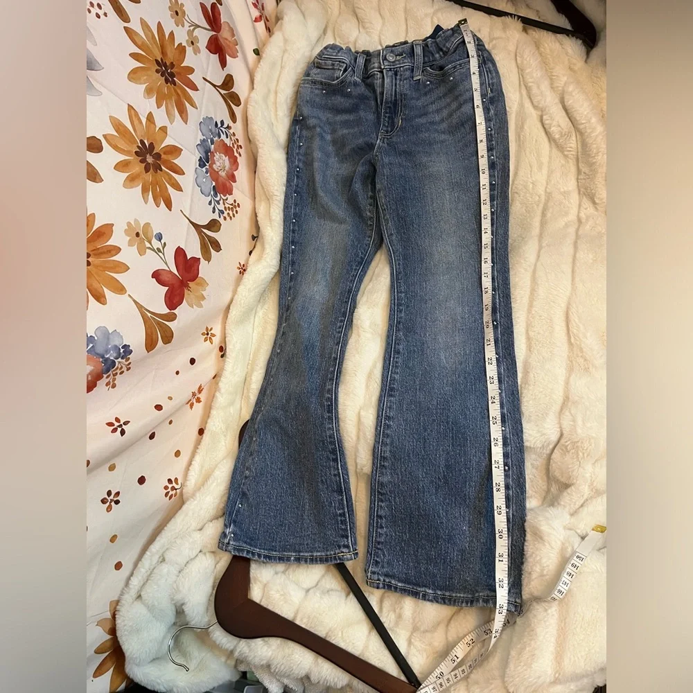 Old Navy Girls 8/10/12 Built In Flex Flare Studded Spring Preppy Baddie Jeans
